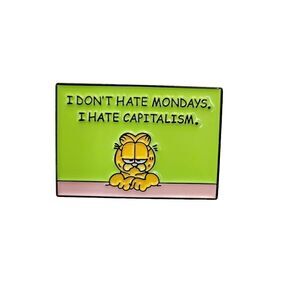 2/$20 Brand New Garfield Green Pin Brooch